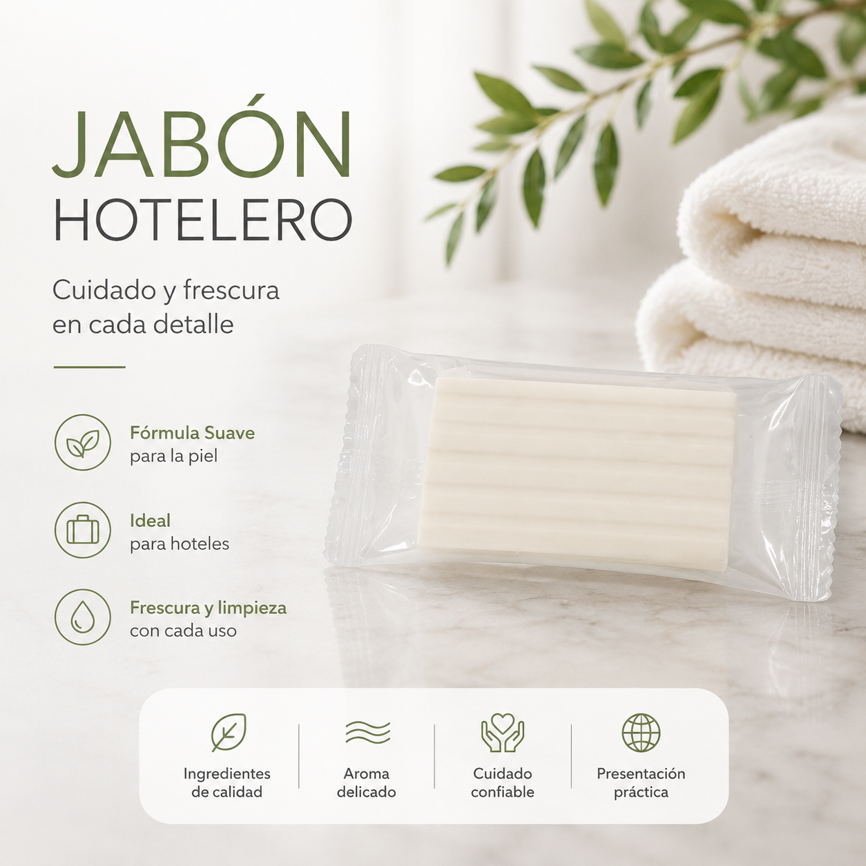 Jabón hotelero Chapín de 14 gramos