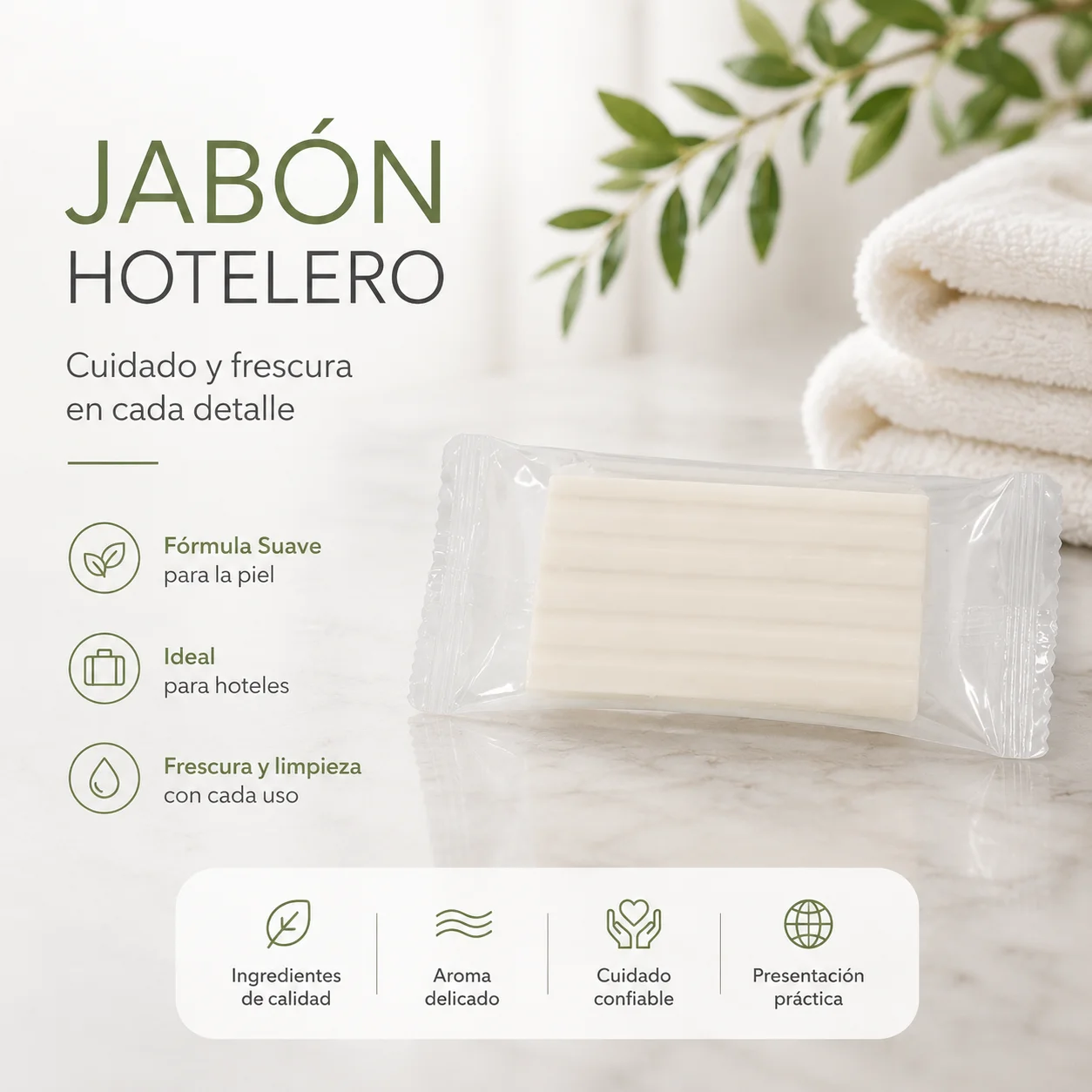 Jabón hotelero Chapín de 14 gramos